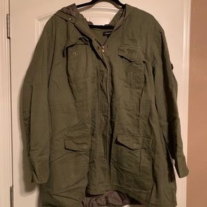 Army green coat